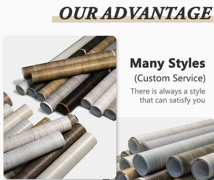 Non Self Adhesive Metallic Brushed Furniture Decorative Film