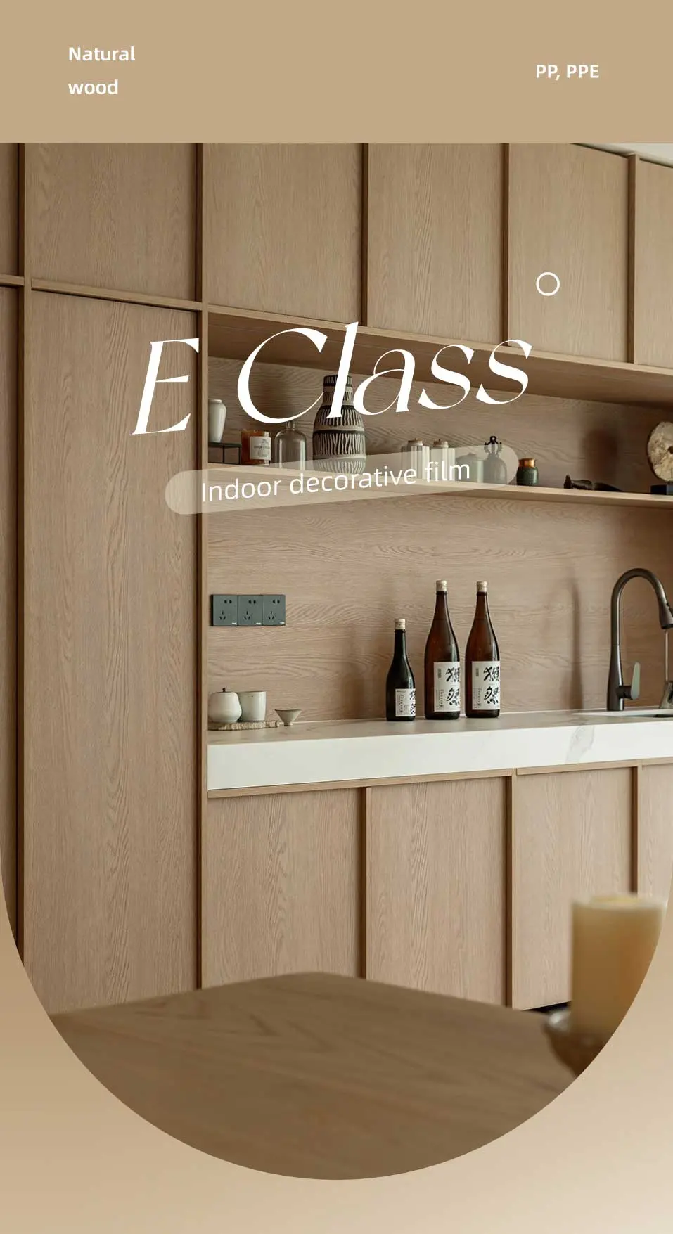 Wood Panel With Pp Film For Household Interior