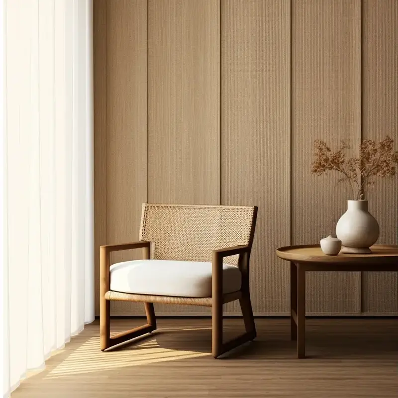 Multi-farvet trækorn PVC dekorativ film