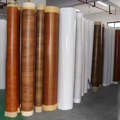 PVC Wood Grain Film Vinyl Kitchen and Møbler