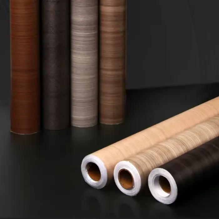Træ korn PVC dekorativ filmrulle